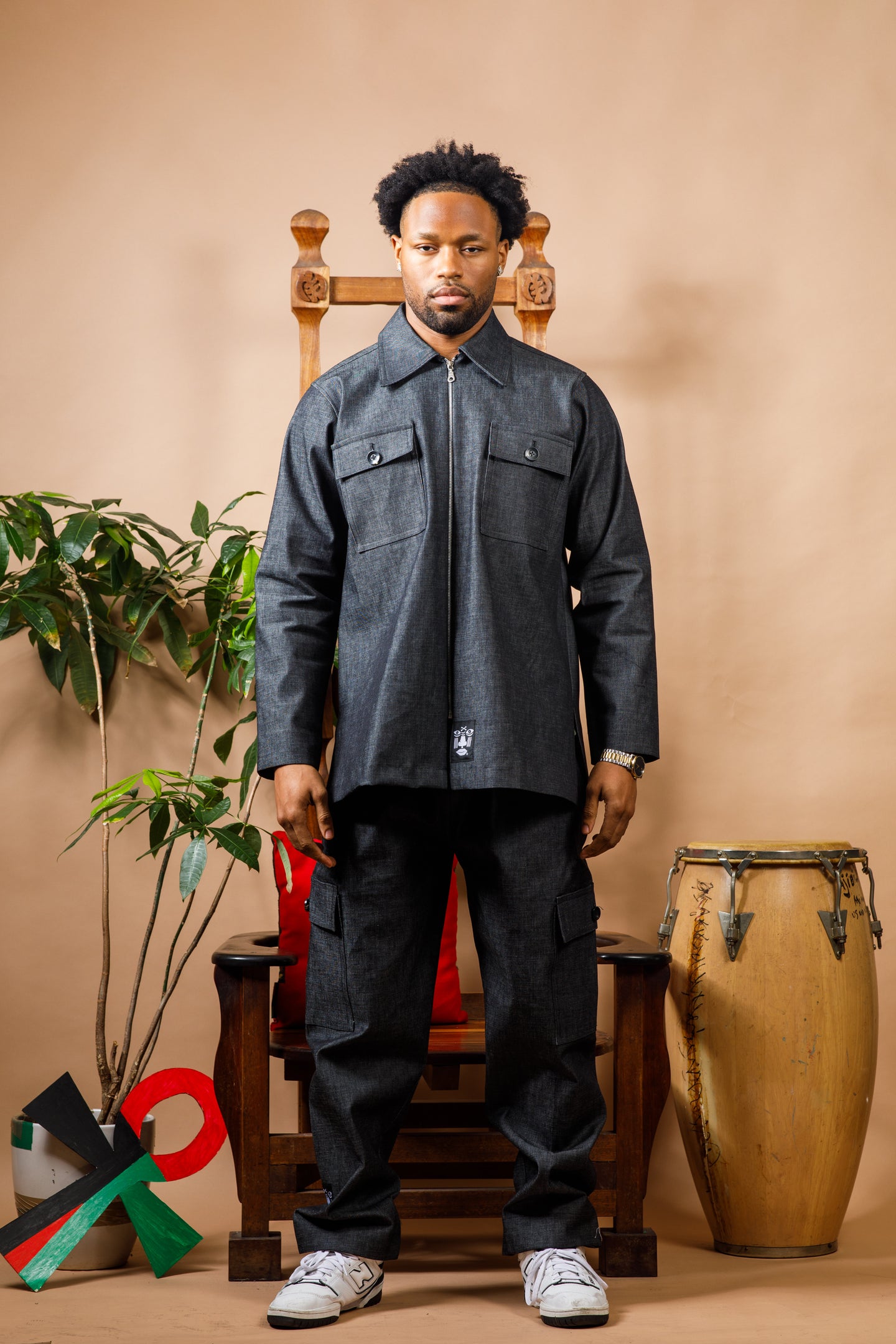 Moshood Denim Cargo Pants – Moshood Creations LLC