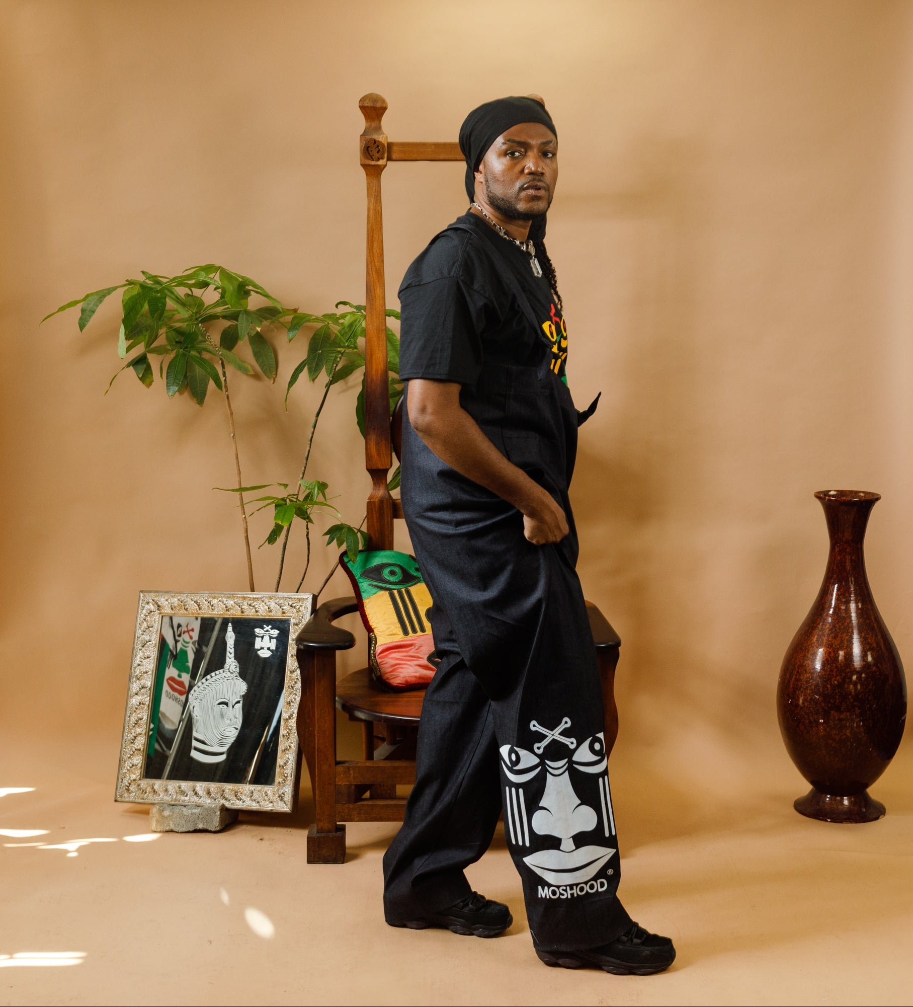 Orí-Akoni-Nlá Denim Jumper – Moshood Creations LLC