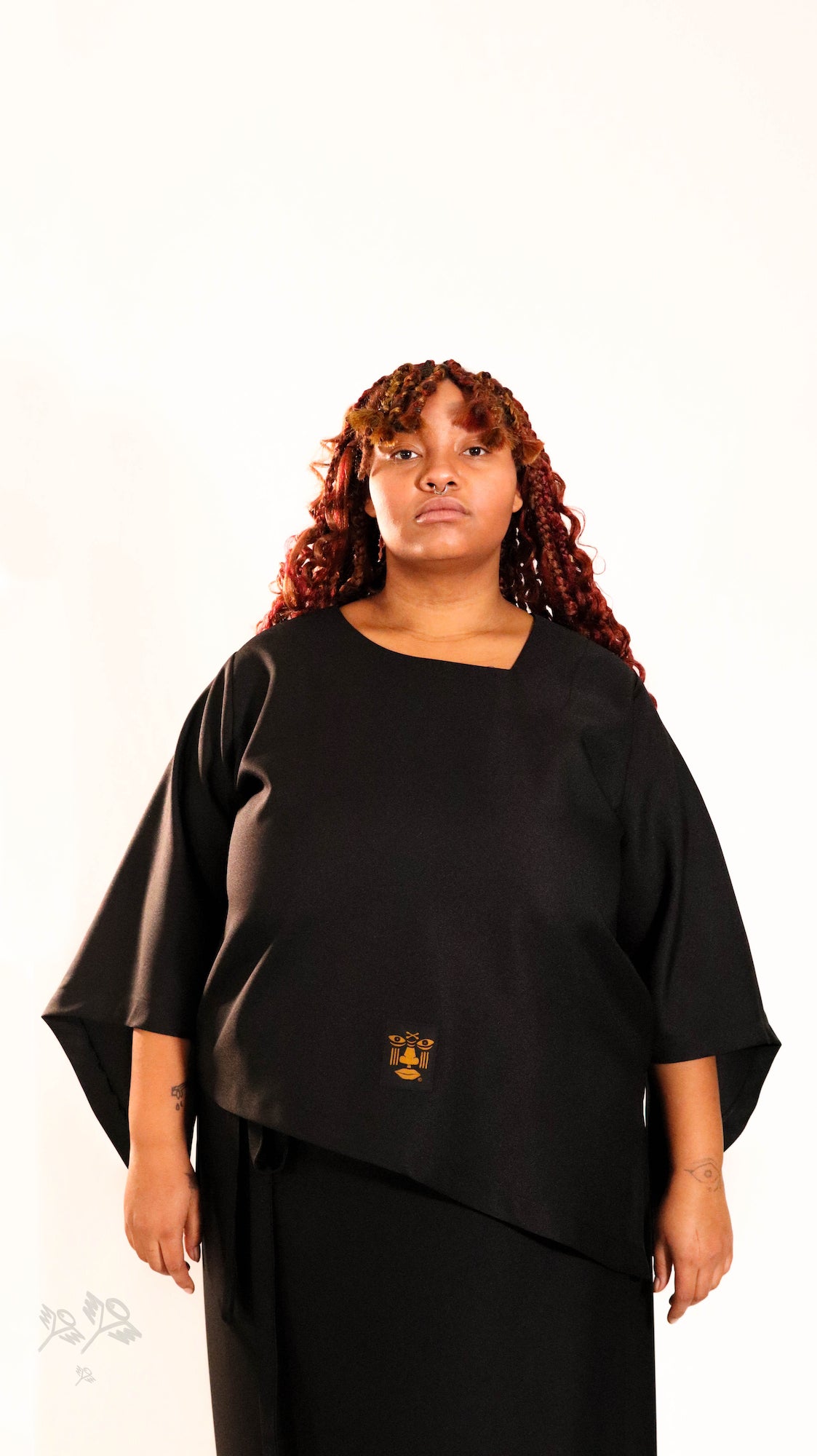 Moshood Asymmetrical Buba Top