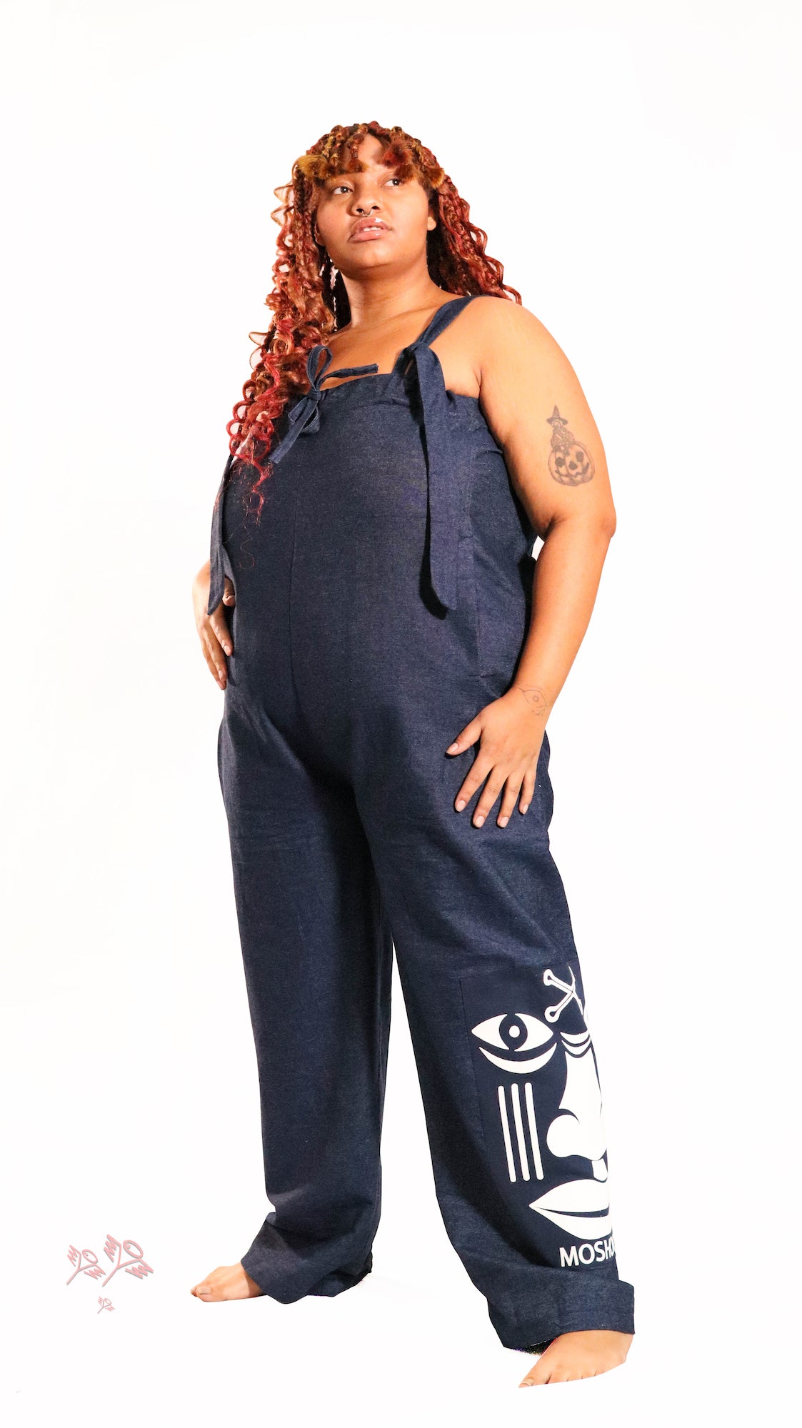 Orí-Akoni-Nlá Denim Jumper – Moshood Creations LLC