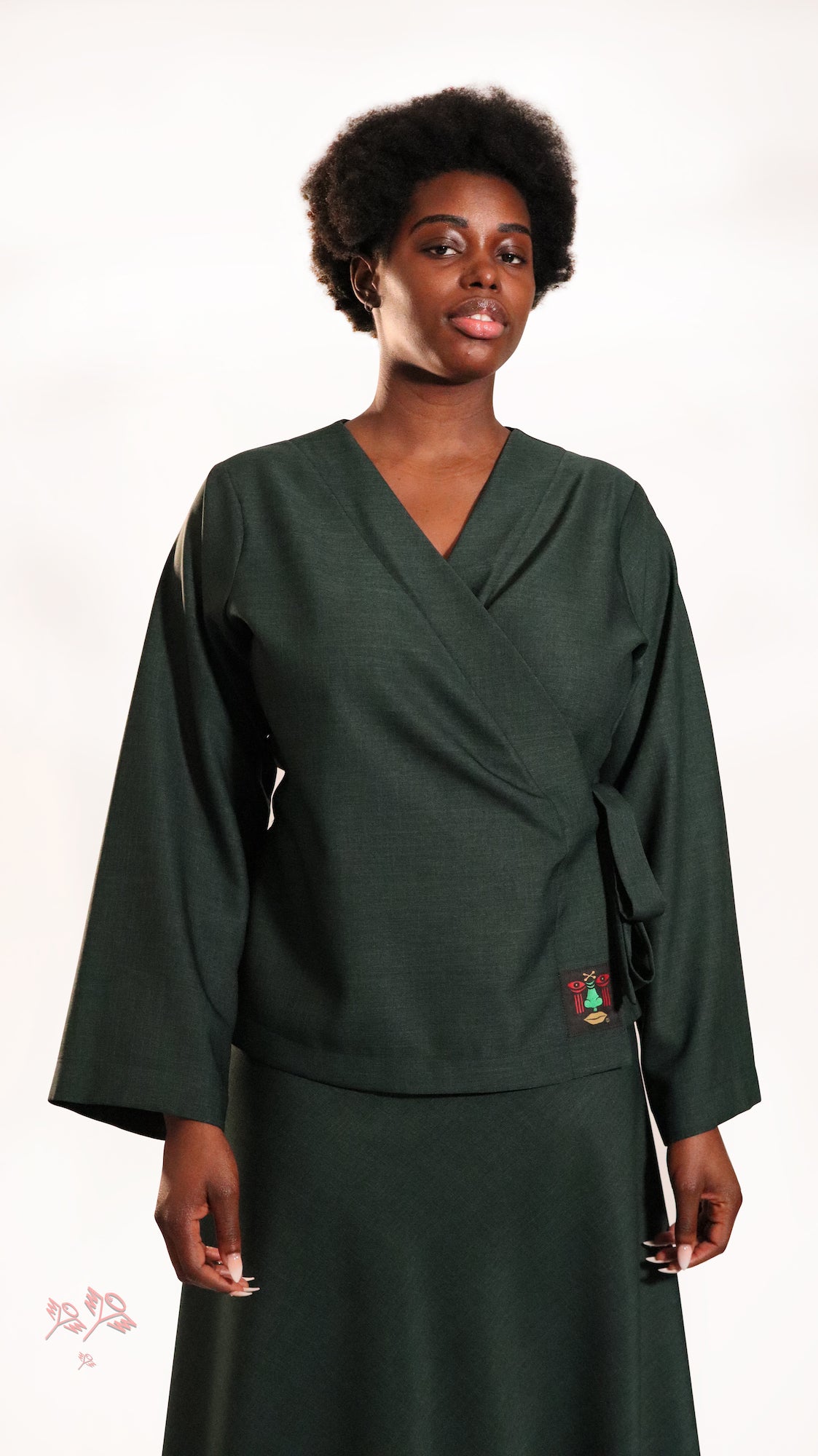 Moshood Rayon Wrap Top